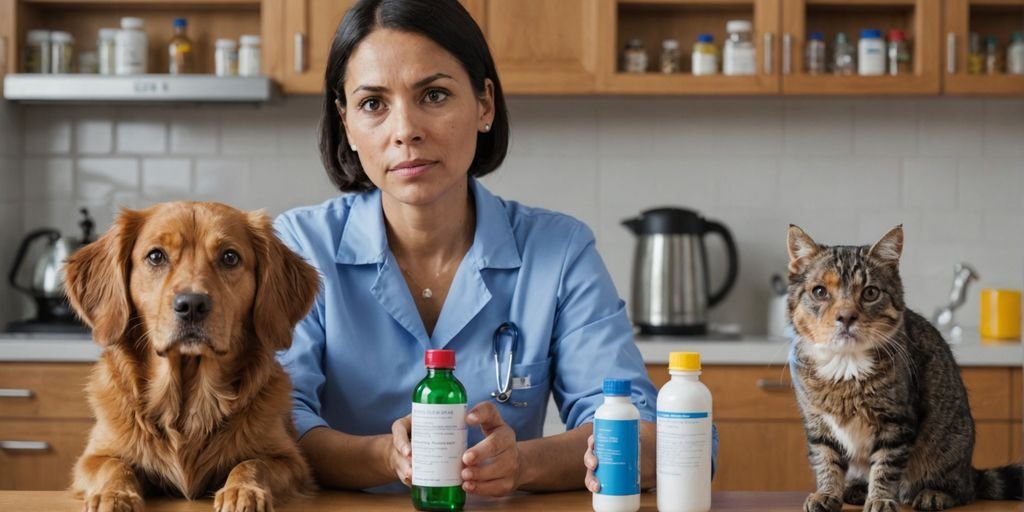 Do not give medicine prescribed for one pet to another, unless the vet says it’s OK.